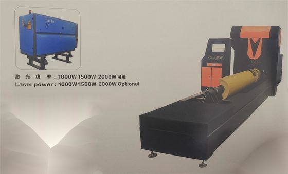 2000W 로터리 다이 보드 레이저 커터 3000mm 절단 길이 TSD-RC2000